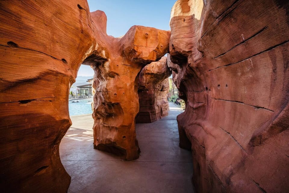 Enjoy exploring the slot canyons with hidden firepits inside