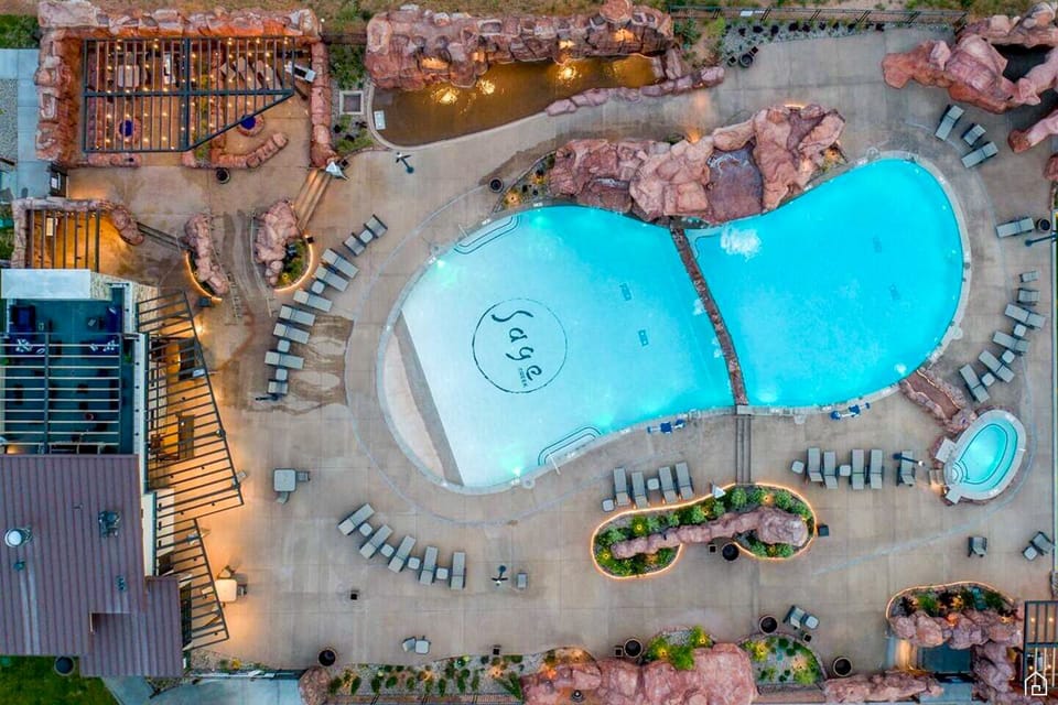 Pool Aerial View