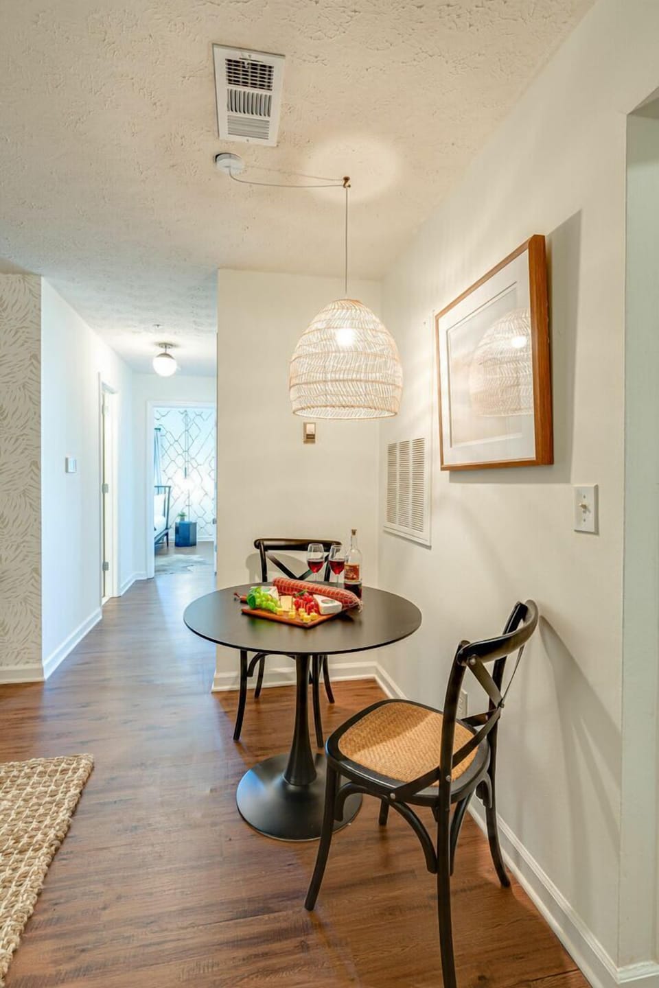 Formal dining area - breakfast table.