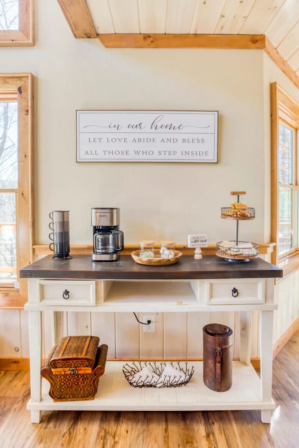 Start the day off right with coffee or tea and snacks at our coffee bar.