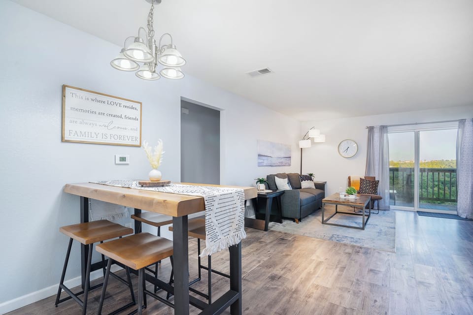 Welcome to your cozy oasis! Our beautifully decorated living area is your sanctuary for relaxation and style.