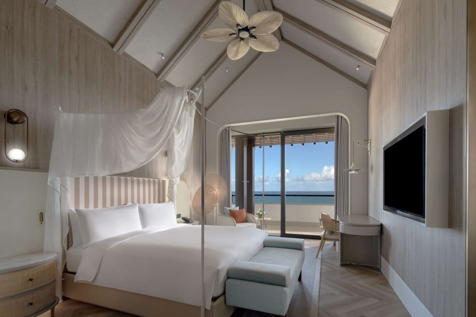 Premium bedding, down comforters, pillowtop beds, in-room safe