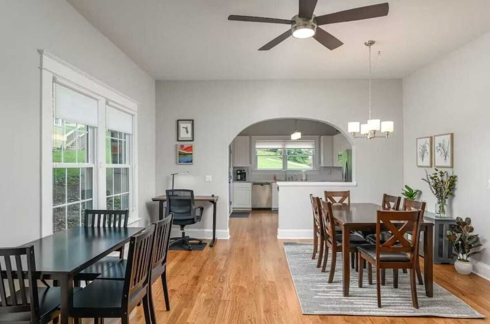 Open Concept Living Area, Dining Room, and Kitchen