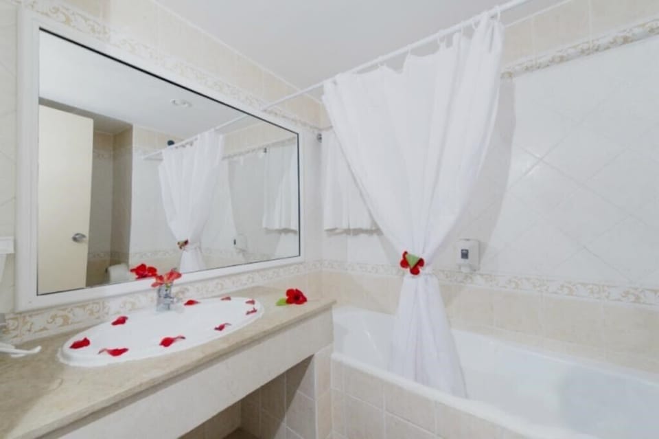 Hair dryer, towels