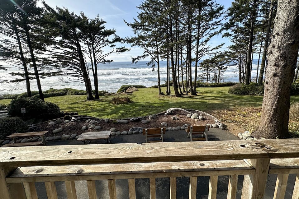 Beautiful views from the deck.