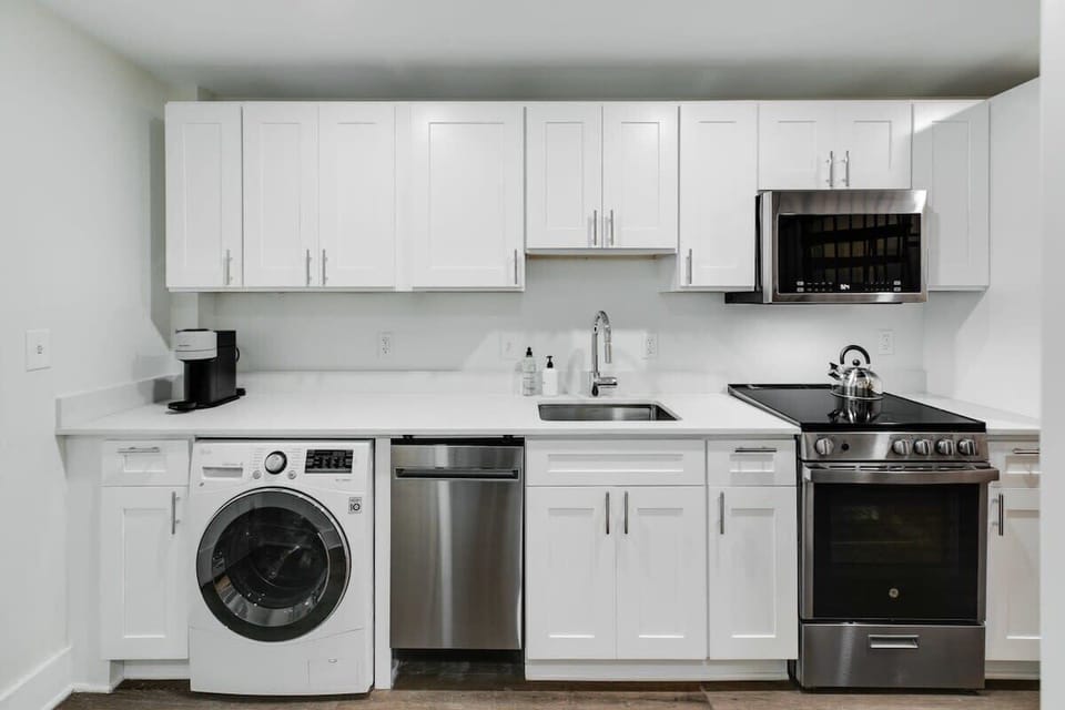 Lovely kitchen with stainless steel appliances