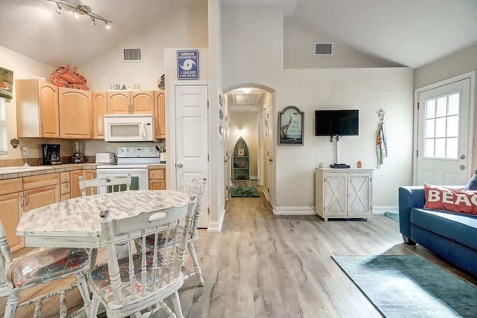 Open Living, Kitchen, and Dining. 