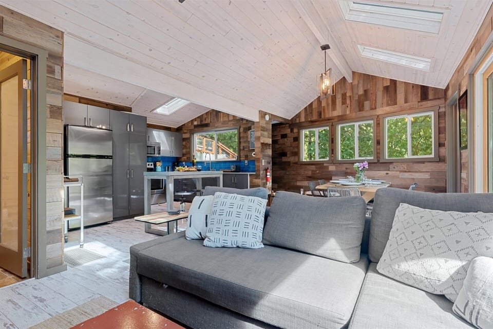 Comfortable seating that turns into a bed too!