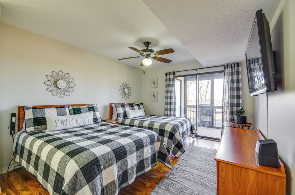 Bedroom 1 | 2 Full Beds | Linens Provided