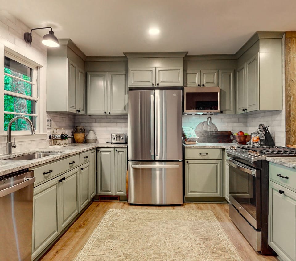 Fully stocked kitchen