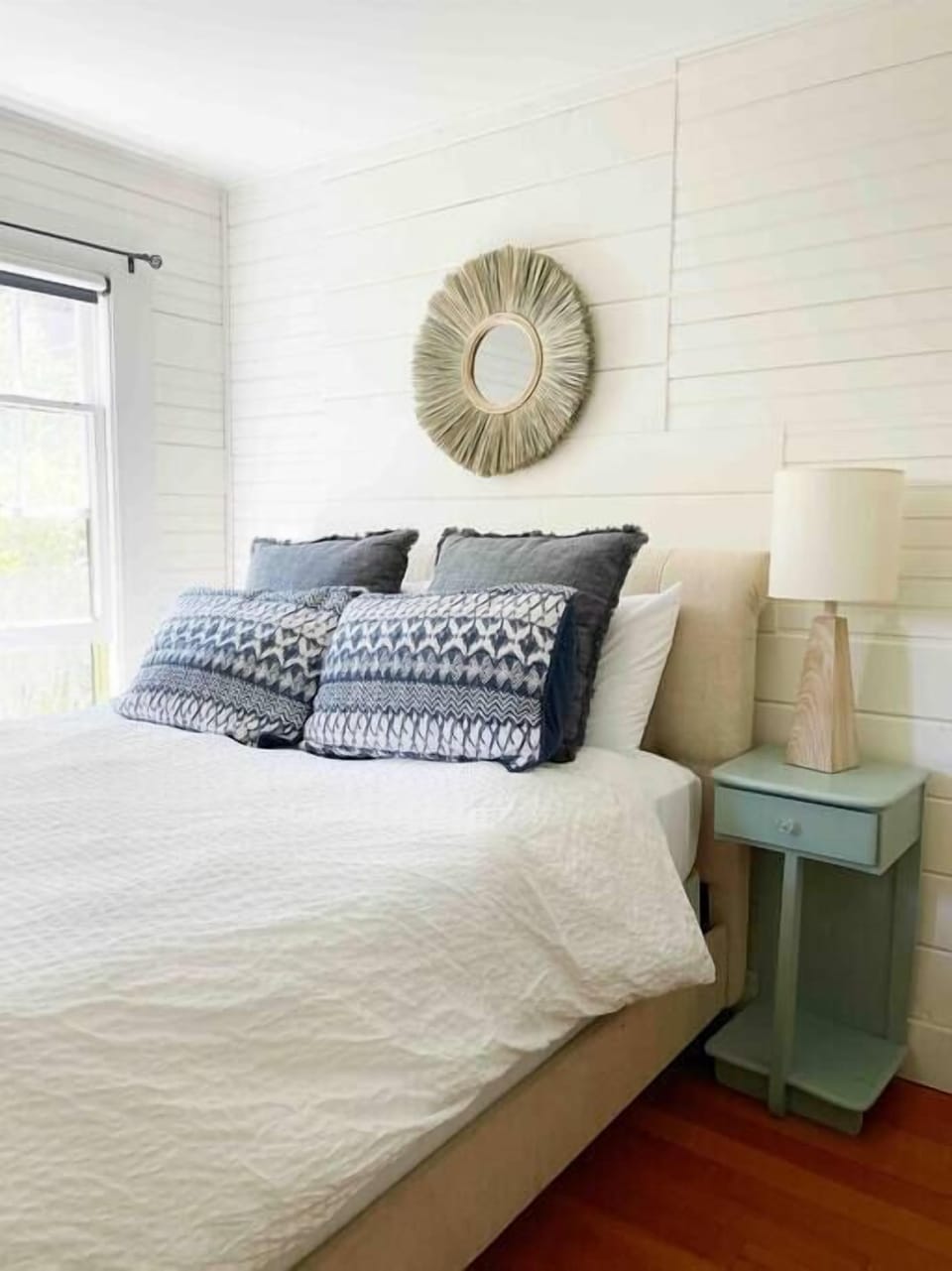 Bedroom 1 is off the kitchen with a nice private window. 