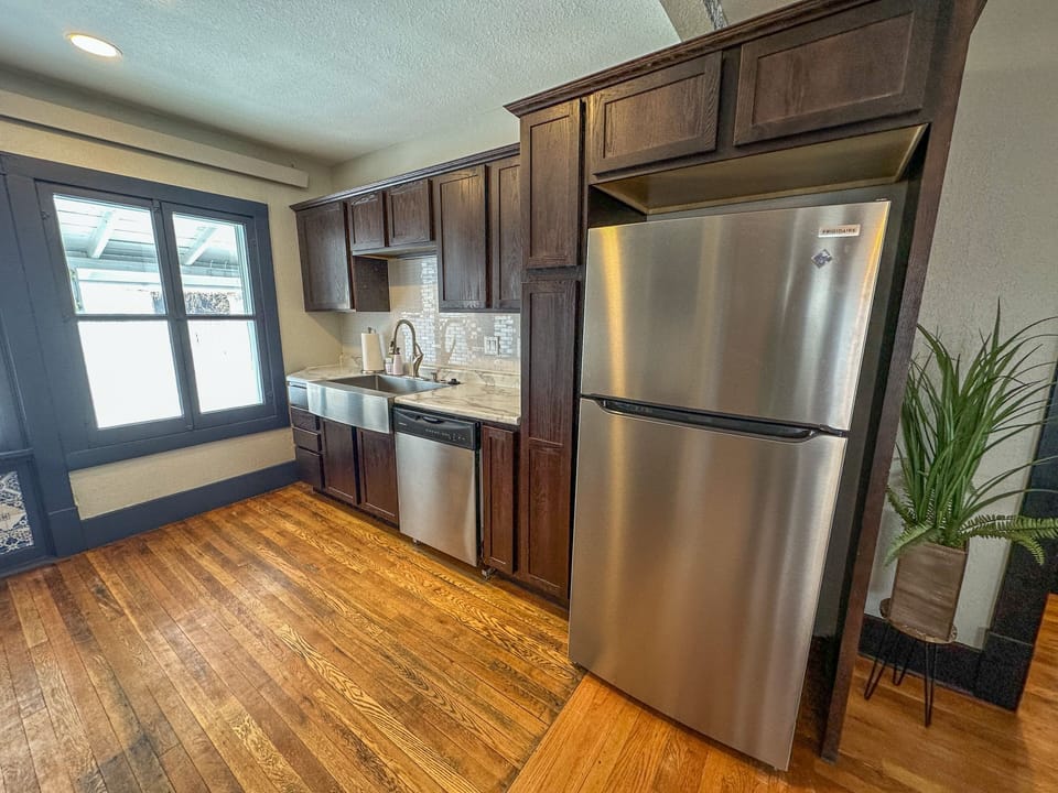 Fully stocked kitchen
