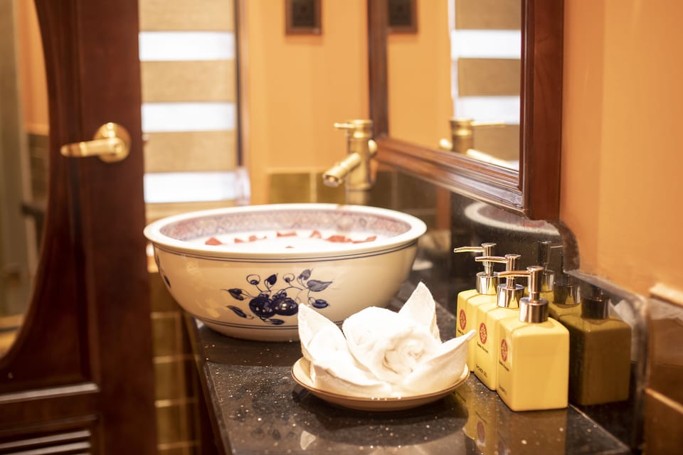 Superior Room | Bathroom | Hair dryer, bathrobes, slippers, towels