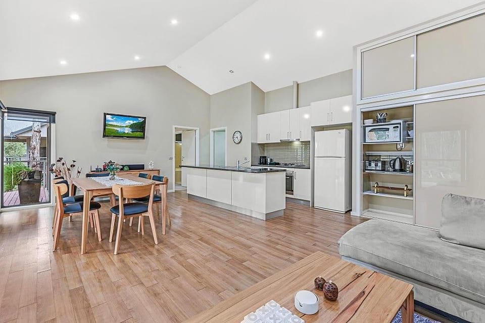 Open plan lounge and living