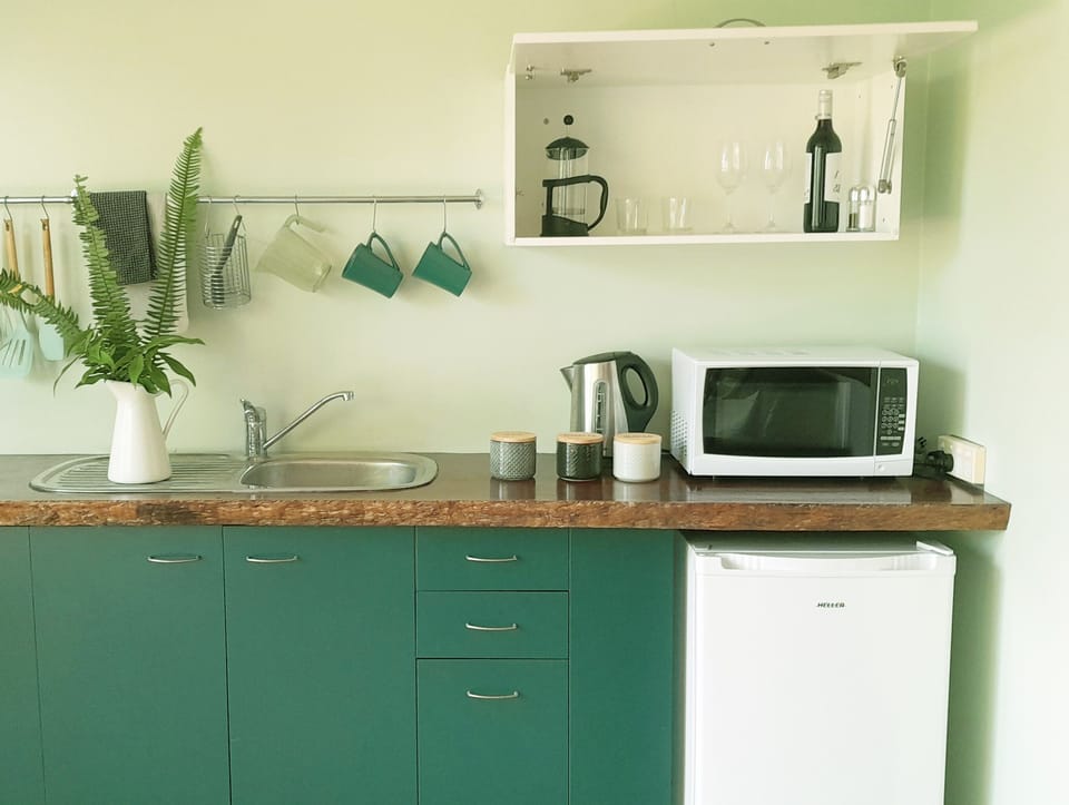 Panoramic Studio, 1 Bedroom, Non Smoking, Ocean View | Private kitchen | Coffee/tea maker, mini-fridge, microwave, stovetop