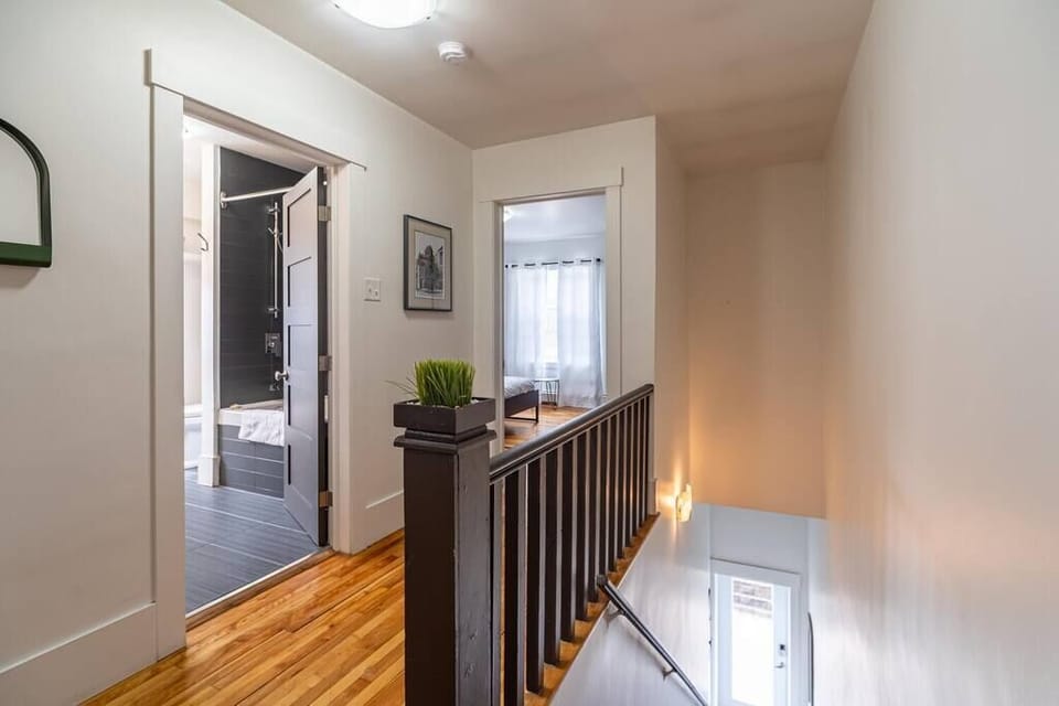 stairs into apartment