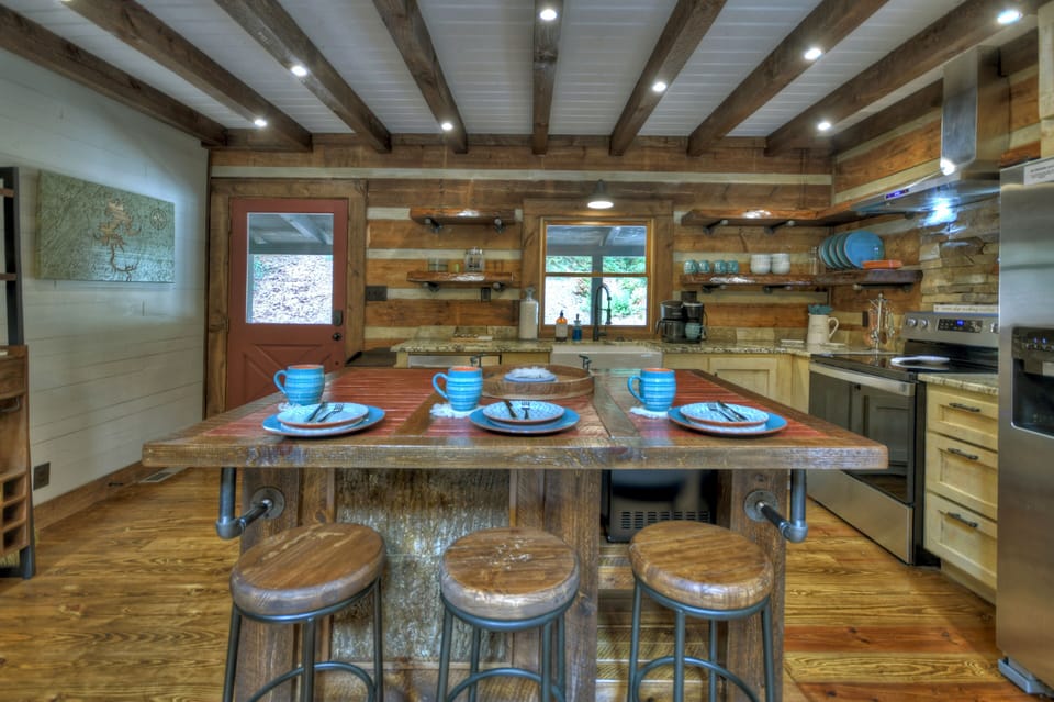 Enjoy a meal of fresh caught trout right out of the creek