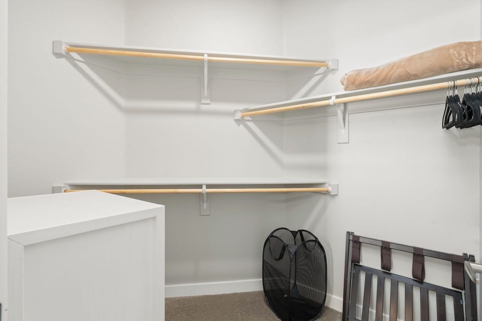 Large walk-in closet in 2nd bedroom