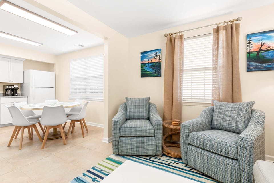 Living room with flat screen TV