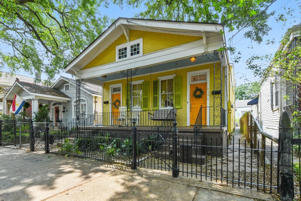 View of the house from the street; this listing is for the unit on the right