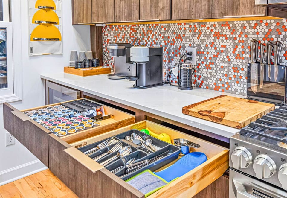 Coffee Bar with Everything You Might Need for a Coffee Break