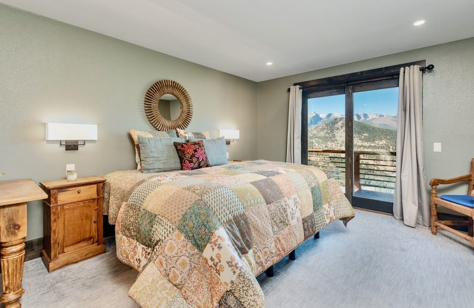Indoors, Chair, Furniture, Lamp, Bed