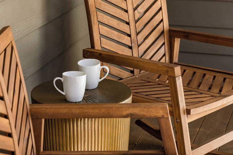 Front porch rocking chairs.