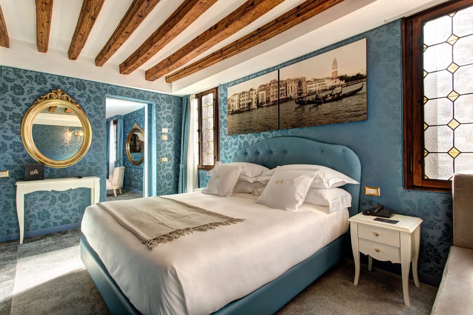 Premium bedding, down comforters, memory foam beds, minibar