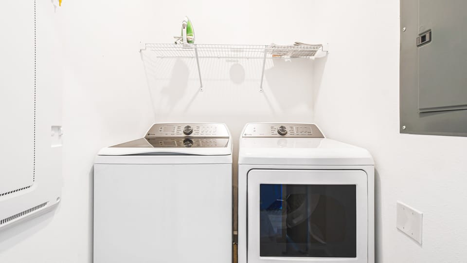 Stay fresh and clean during your stay with our convenient laundry room, offering you the convenience of home away from home.