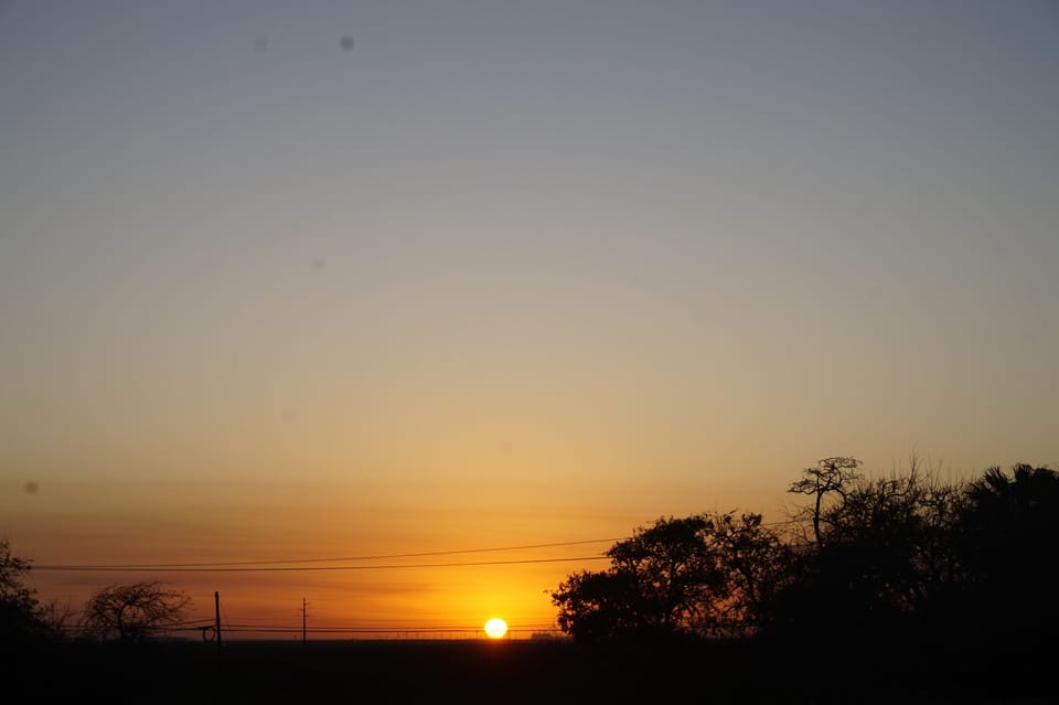 Sunsets and sunrises here are beautiful! 