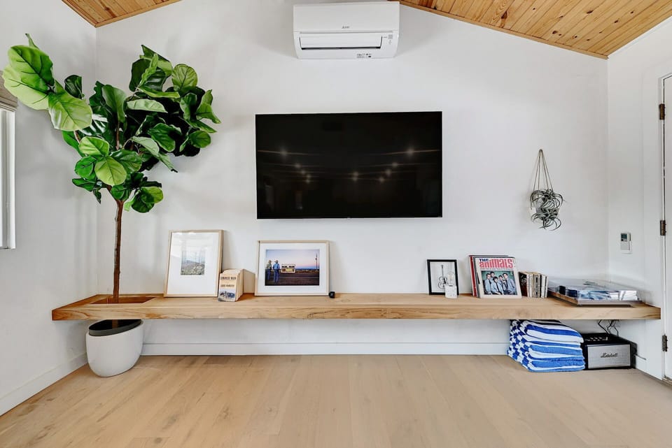 Cozy living room with Smart TV