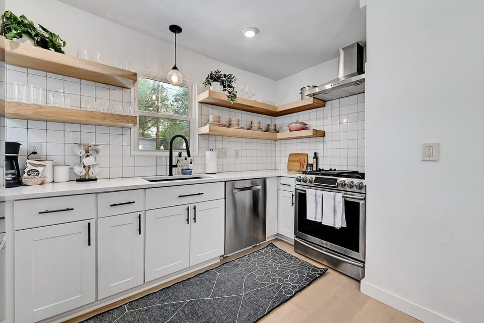 Spacious kitchen with updated appliances and all your cooking needs