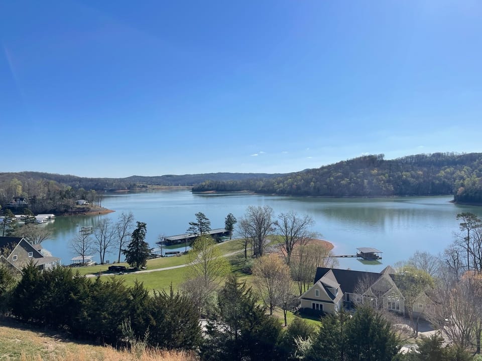 180 degree view from our double decker deck.