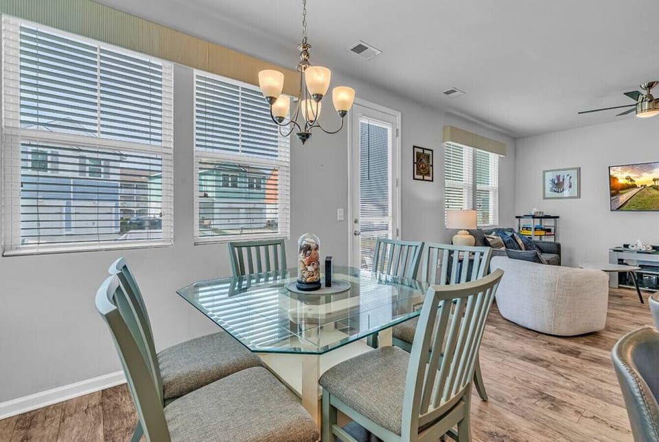 Enjoy meals, games, or puzzles at the dining table