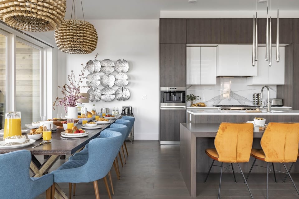 Whip up a feast in the kitchen to enjoy with friends and family.