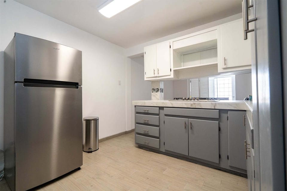 Save money and eat on your schedule. This in-town San Felipe vacation rental comes with a full kitchen — stove, fridge, microwave, and counter space for preparing fresh meals.