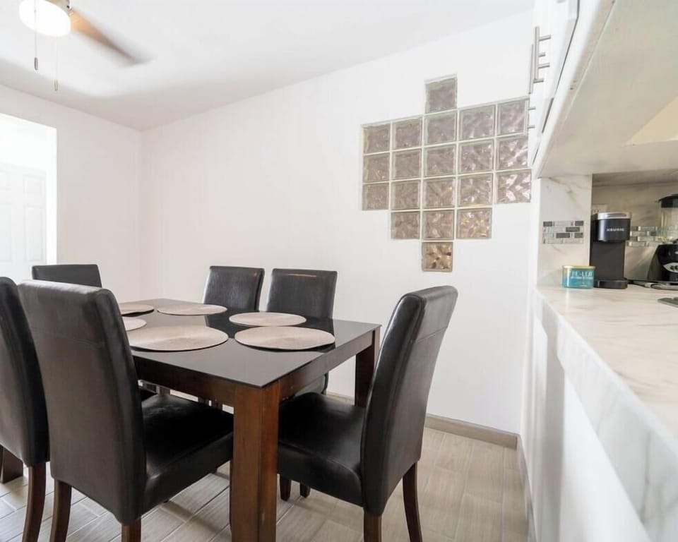 Enjoy meals without crowding the living room. This dedicated dining room area at this in-town San Felipe BC Mexico vacation rental gives your group a proper space to eat and connect.
