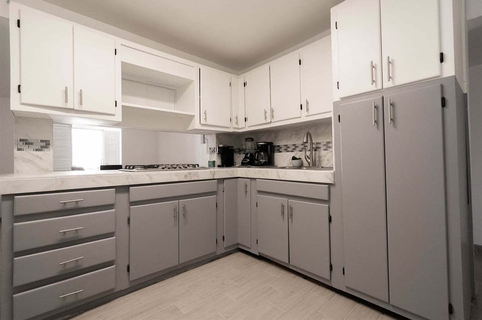 Whip up breakfast or coffee easily. This kitchen area at this in-town San Felipe BC vacation rental gives you just enough space to cook without taking over your whole trip.