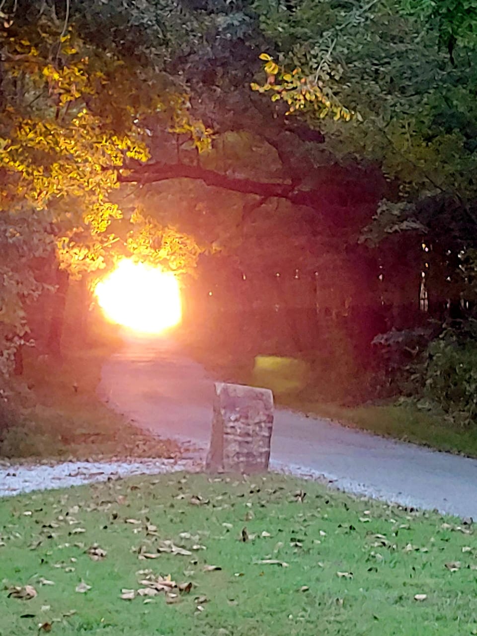 Light at the end of the tunnel on Morgan road
