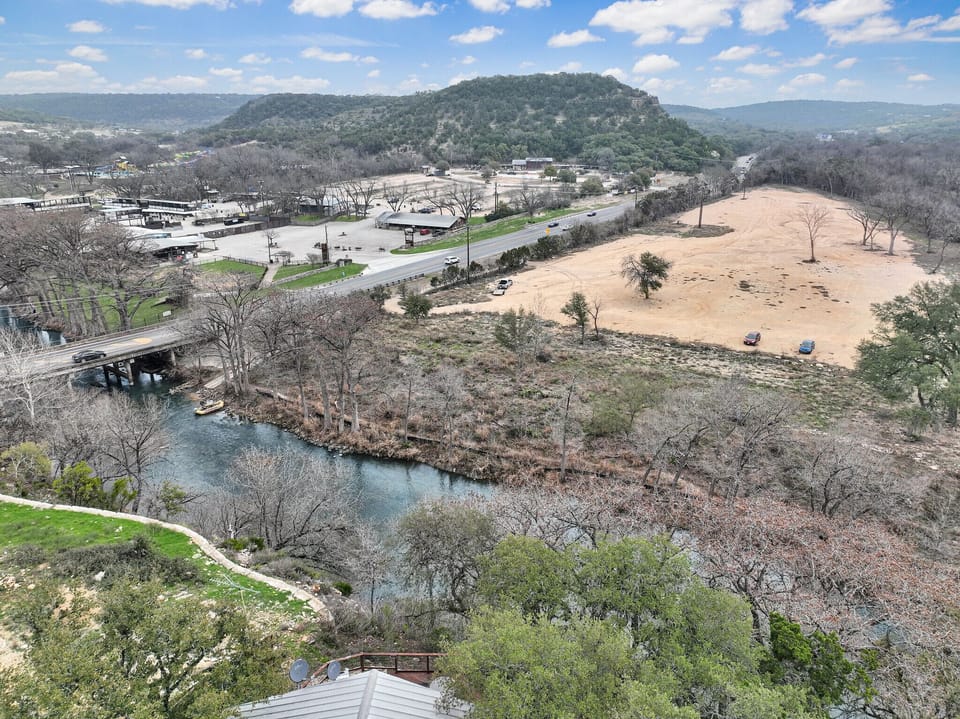 Rick's is walking distance to the Whitewater Amphitheater which can be seen across the river.