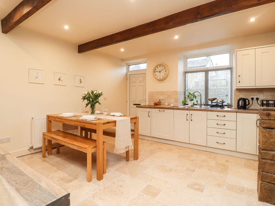Fridge, dishwasher, electric kettle, toaster