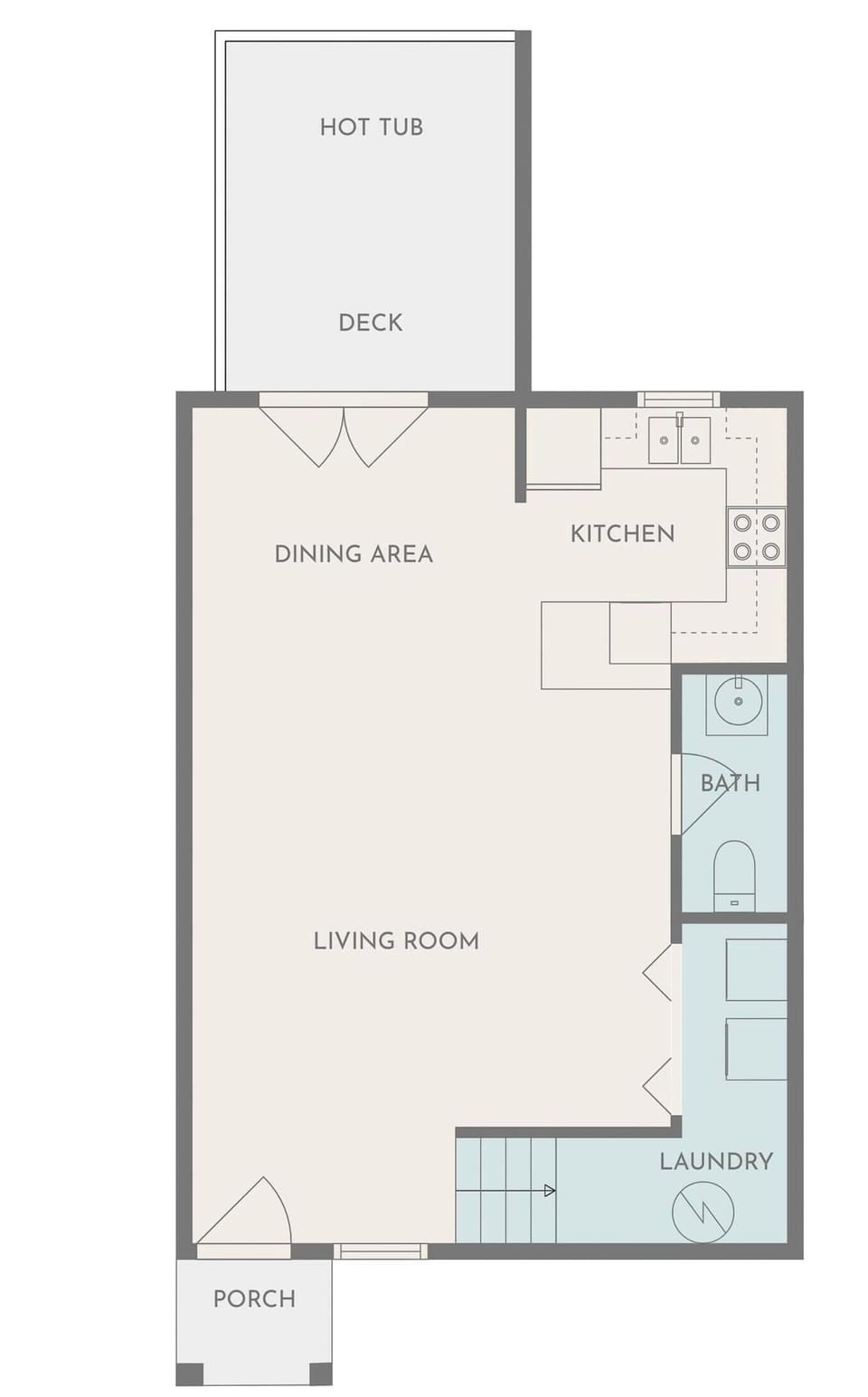 Enjoy seamless living with vibrant areas for dining, cooking, and relaxing!