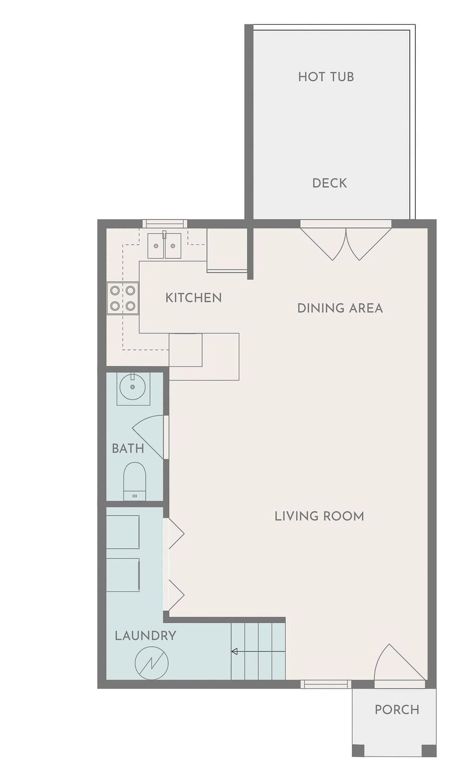 Open layout with modern amenities for fun family meals and gatherings!