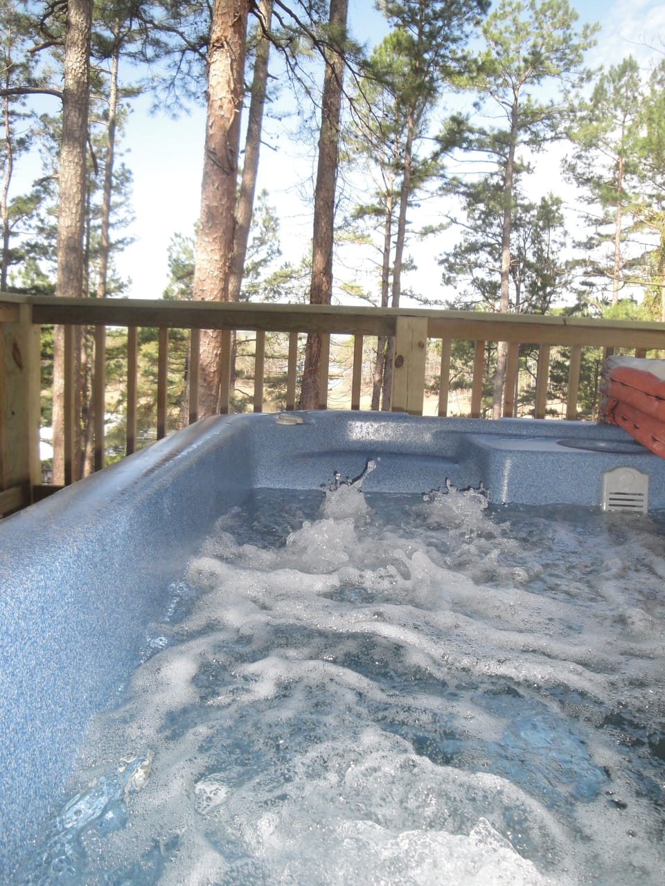 Tub, Hot Tub, Tree, House, Porch