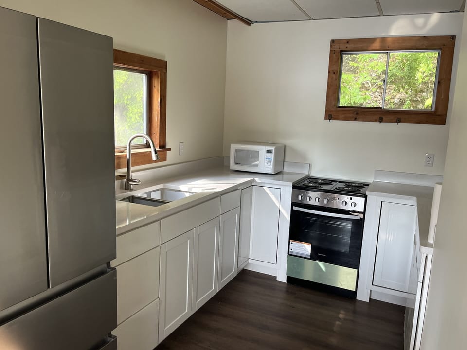 Renovated Kitchen with new cupboards and appliances 