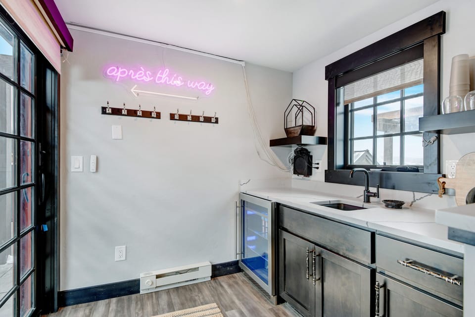 Minibar Area With Wine Fridge