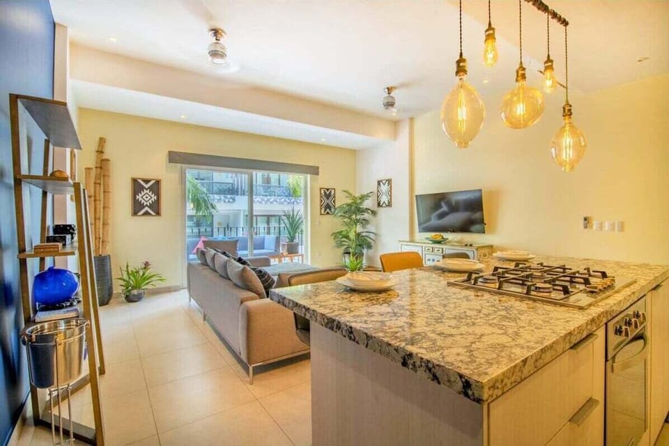 Kitchen island.