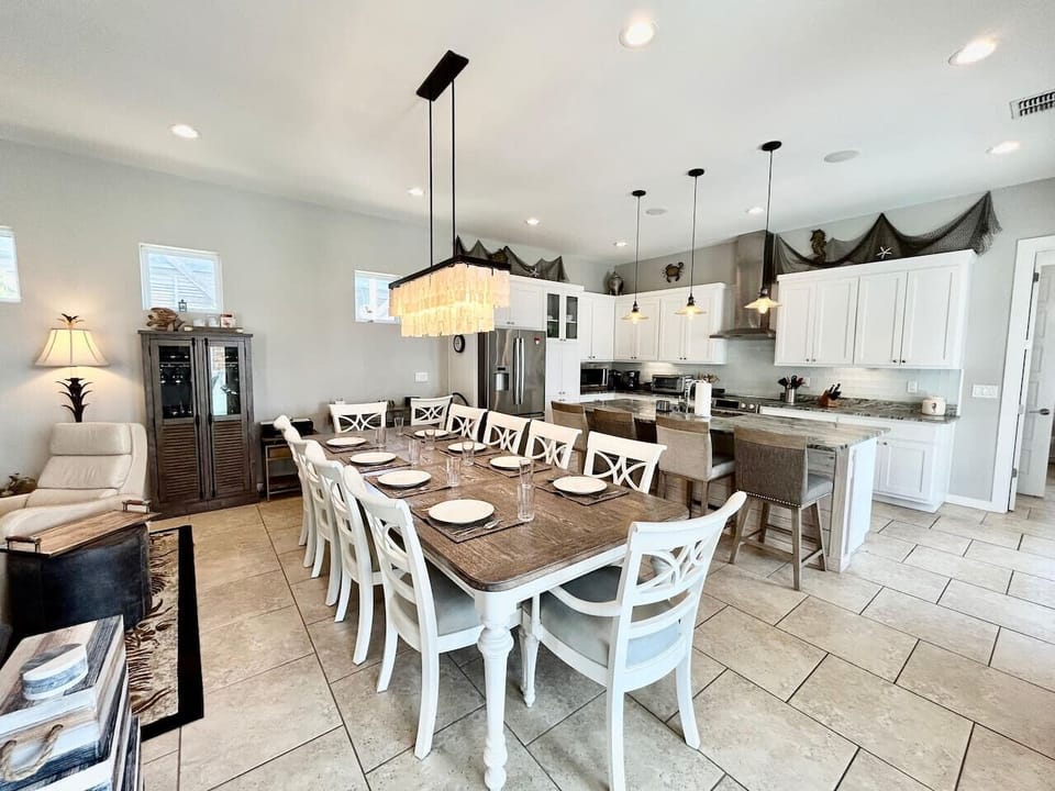Modern main floor featuring open-concept living and dining spaces.