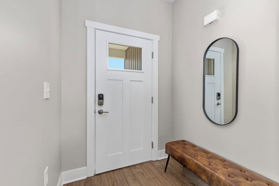 Entry way with our coded smart locks for your security