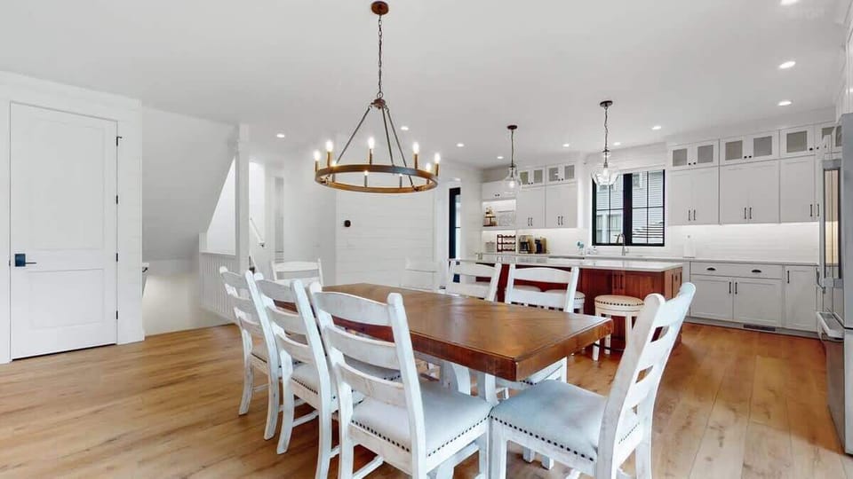 Modern dining area